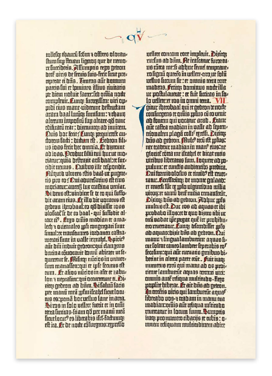La Bibbia di Gutenberg interni